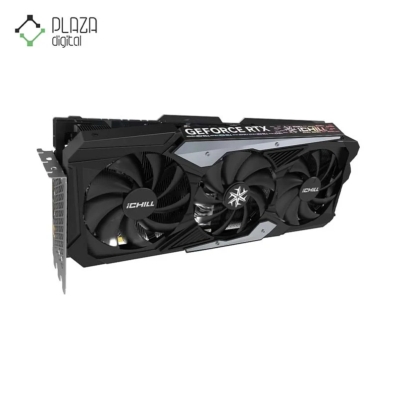 نمای فن های کارت گرافیک اینو تری دی مدل GeForce RTX 4080 ICHILL X3 حافظه 16 گیگابایت