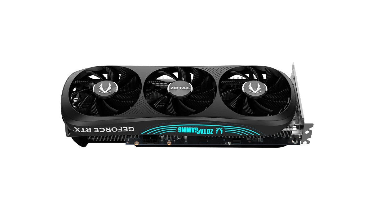 نورپردازی کارت گرافیک زوتاک مدل GAMING GeForce RTX 4080 SUPER Trinity Black Edition GDDR6X