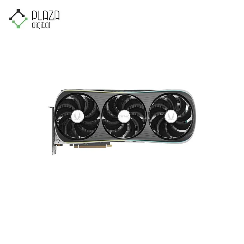 نمای رو به رو از فن های کارت گرافیک زوتاک مدل GAMING GeForce RTX 4080 SUPER AMP Extreme AIRO GDDR6X حافظه 16 گیگابایت