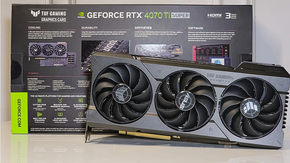 خرید کارت گرافیک ایسوس مدل TUF Gaming GeForce RTX 4070 Ti SUPER OC