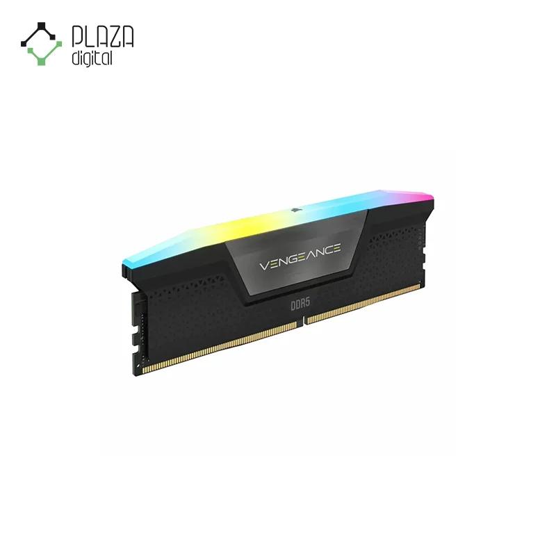 نمای سمت راست رم دسکتاپ ddr5 دو کاناله 6200 مگاهرتز cl36 کورسیر مدل vengeance rgb ظرفیت 32 گیگابایت