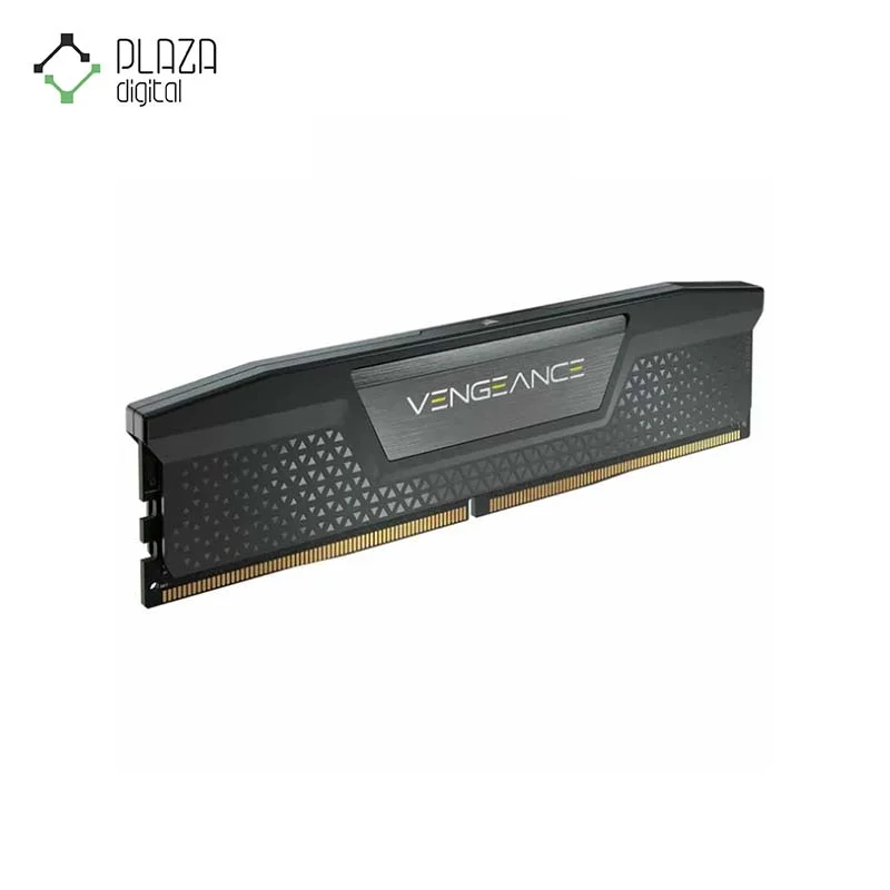 نمای کناری رم دسکتاپ DDR5 تک کاناله 5200 مگاهرتز کورسیر CL40 مدل Vengeance ظرفیت 16 گیگابایت