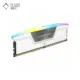 نمای کناری رم دسکتاپ DDR5 دو کاناله 5200 مگاهرتز کورسیر CL40 مدل VENGEANCE RGB White ظرفیت 32 گیگابایت