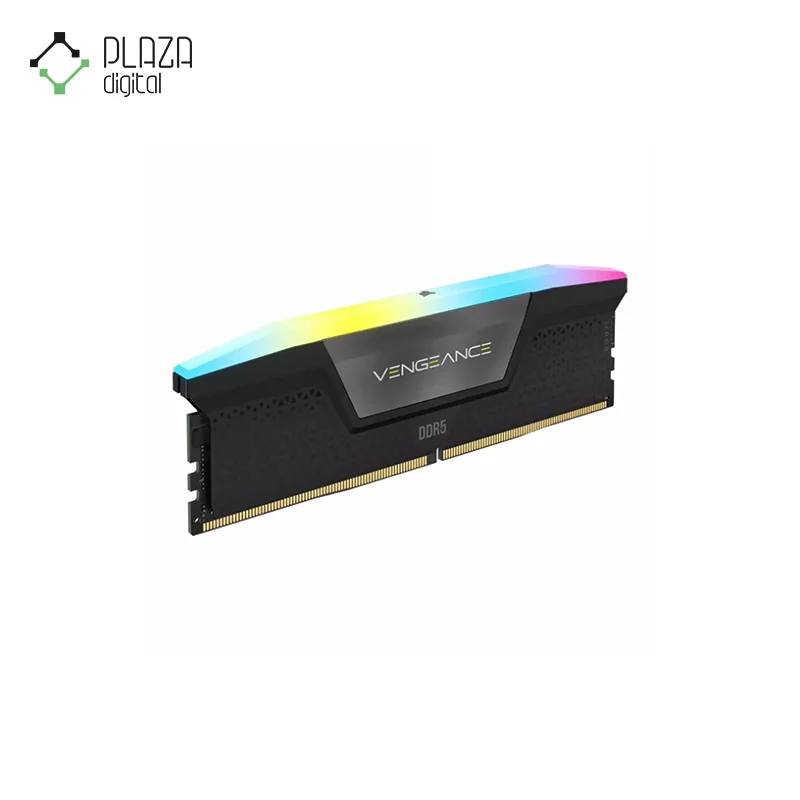 نمای راست رم دسکتاپ ddr5 دو کاناله 5600 مگاهرتز cl40 کورسیر مدل vengeance rgb ظرفیت 48 گیگابایت