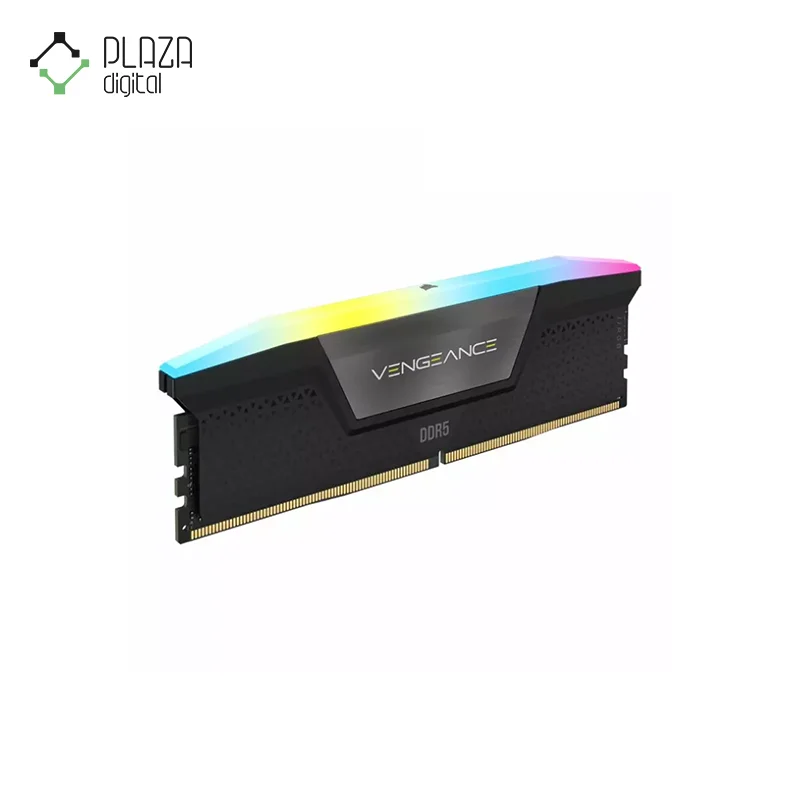 نمای راست رم دسکتاپ ddr5 دو کاناله 5600 مگاهرتز cl40 کورسیر مدل vengeance rgb ظرفیت 96 گیگابایت