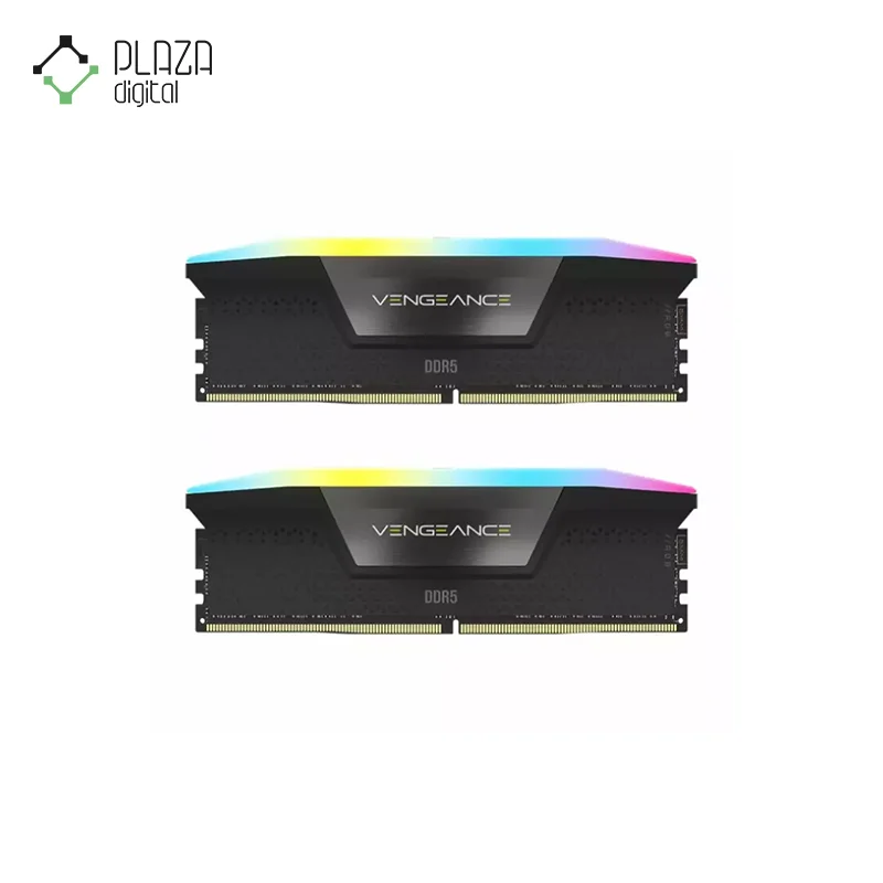 نمای اصلی رم دسکتاپ ddr5 دو کاناله 6800 مگاهرتز cl40 کورسیر مدل vengeance rgb ظرفیت 32 گیگابایت