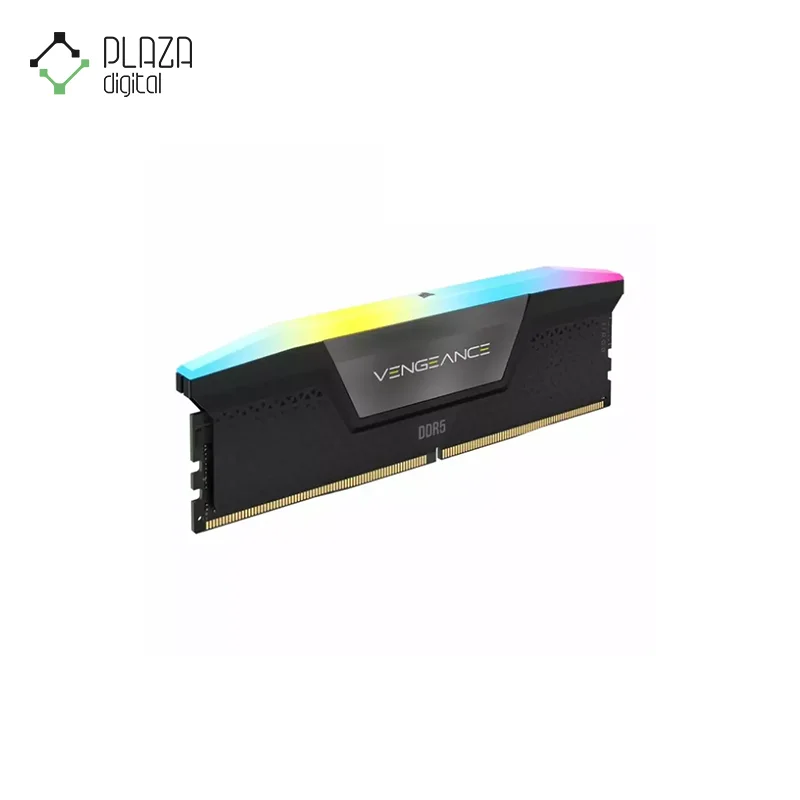 نمای راست رم دسکتاپ ddr5 دو کاناله 6800 مگاهرتز cl40 کورسیر مدل vengeance rgb ظرفیت 32 گیگابایت