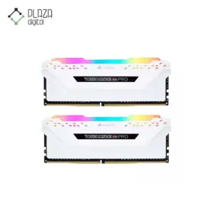 رم دسکتاپ DDR4 دو کاناله 3200 مگاهرتز کورسیر CL16 مدل VENGEANCE RGB PRO White ظرفیت 16 گیگابایت