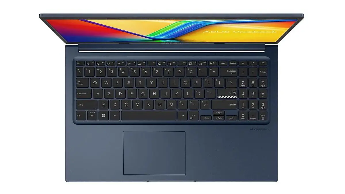 x1504za j vivobook asus laptop keyboard view