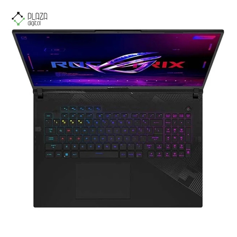 نمای کیبورد لپ تاپ ایسوس 16 اینچی مدل ROG Strix G16 G614JIR i9 14900HX 32GB 512GB SSD RTX4070 پلازا دیجیتال