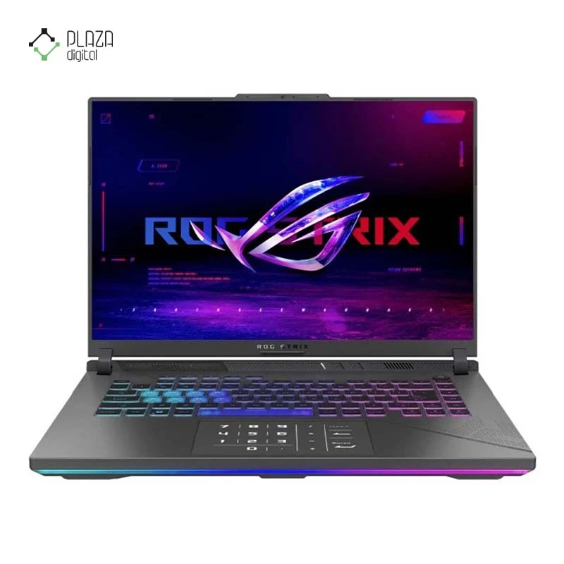 نمای جلو لپ تاپ ایسوس 16 اینچی مدل ROG Strix G16 GL664JZR i9 14900HX 32GB 1TB SSD RTX 4080 پلازا دیجیتال