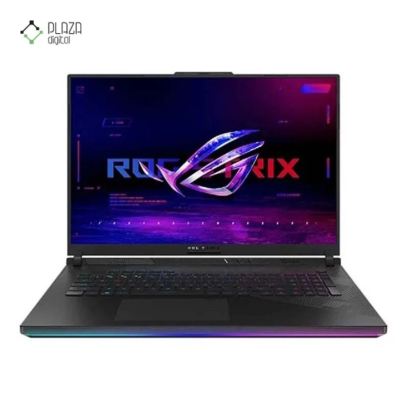 نمای رو به رو لپ تاپ ایسوس 18 اینچی مدل ROG Strix Scar 18 G834JYR i9 14900HX 64GB 1TB SSD RTX 4090 پلازا دیجیتال