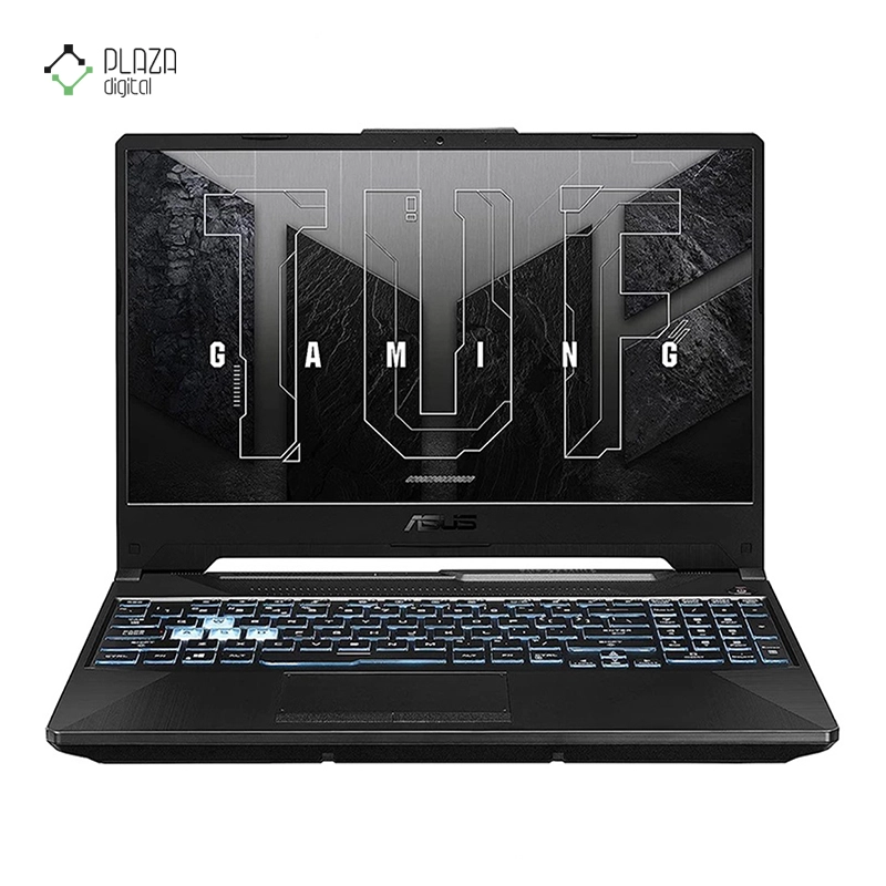 نمای جلو لپ تاپ ایسوس 15.6 اینچی مدل TUF Gaming A15 FA506NC R5 7535HS 8GB 512GB SSD RTX3050 پلازا دیجیتال