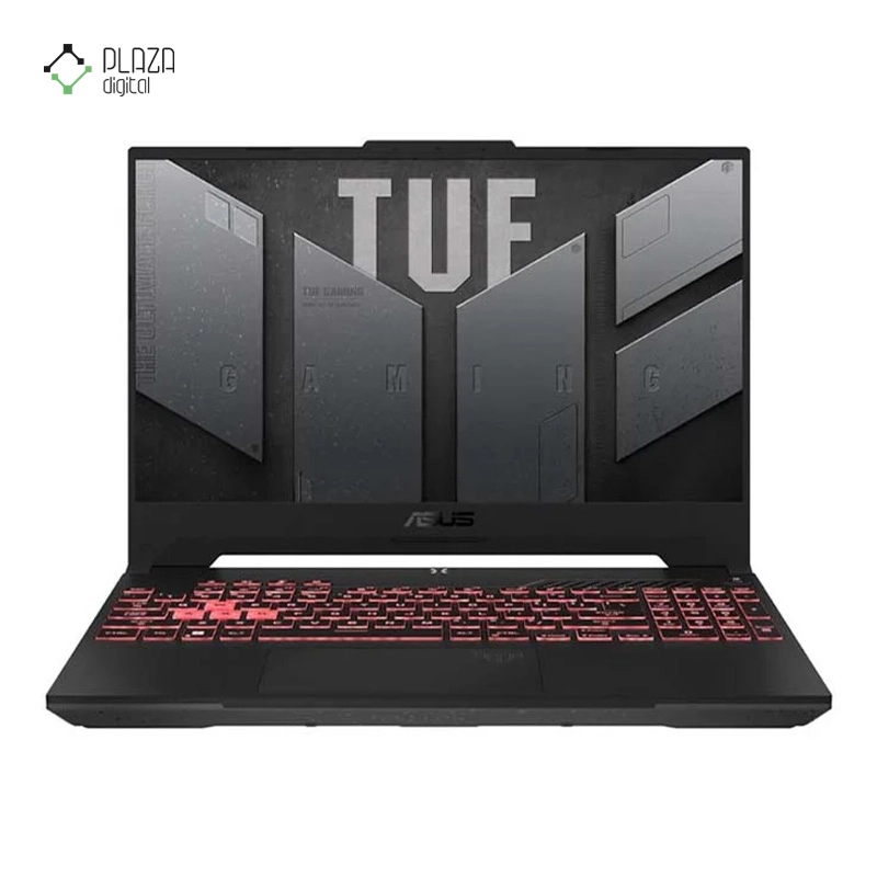 نمای جلو لپ تاپ ایسوس 16 اینچی مدل TUF Gaming A16 FA607PI R9 7845HX 48GB 1TB SSD RTX4070 پلازا دیجیتال