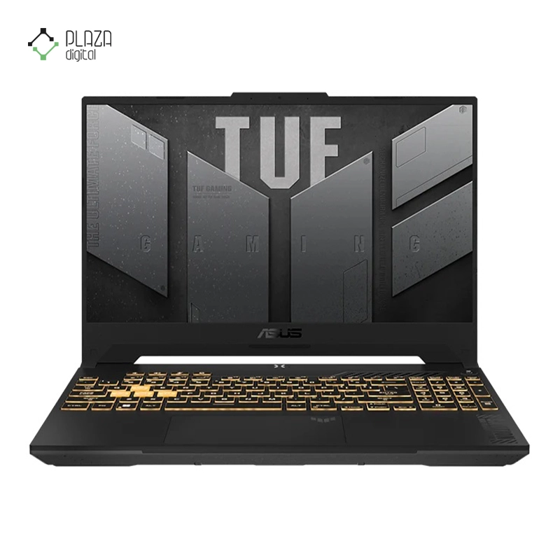 نمای جلو لپ تاپ ایسوس 15.6 اینچی مدل TUF Gaming F15 FX507ZC4 i5 12500H 16GB 2TB SSD RTX3050 پلازا دیجیتال