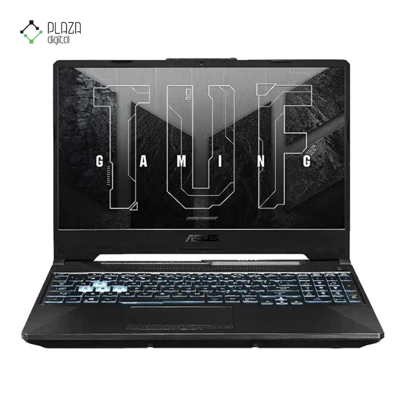 نمای جلو لپ تاپ ایسوس 15.6 اینچی مدل TUF Gaming F15 FX506HC i7 11800H 16GB 2TB SSD RTX3050 پلازا دیجیتال