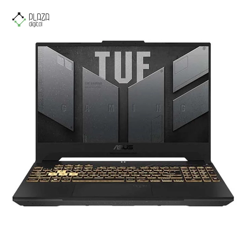 نمای جلو لپ تاپ ایسوس 15.6 اینچی مدل TUF Gaming F15 FX507ZI i7 12700H 16GB 2TB SSD RTX4070 پلازا دیجیتال