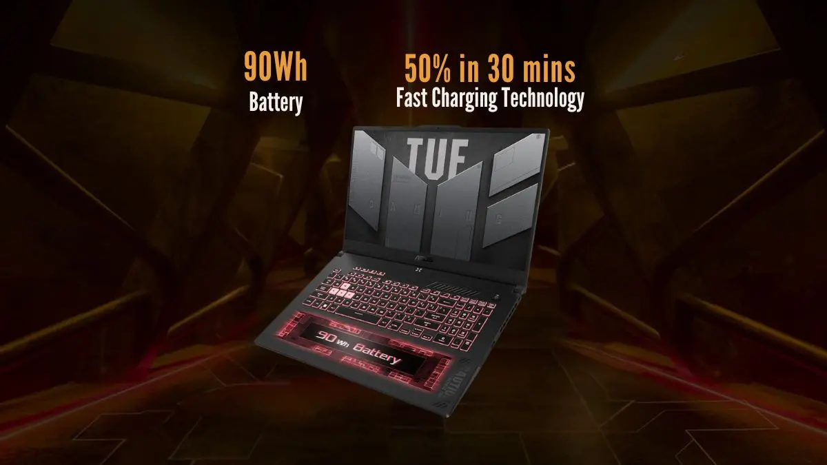 لپ تاپ ایسوس 17.3 اینچی مدل TUF Gaming F17 FX707VV4-I i9 13900H 32GB 2TB SSD RTX4060