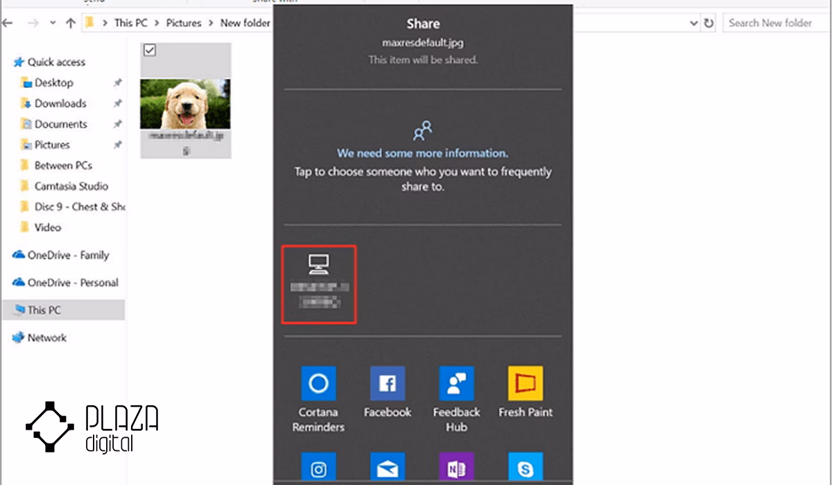 انتقال فایل بین دو کامپیوتر یا لپتاپ 26 File Explorer