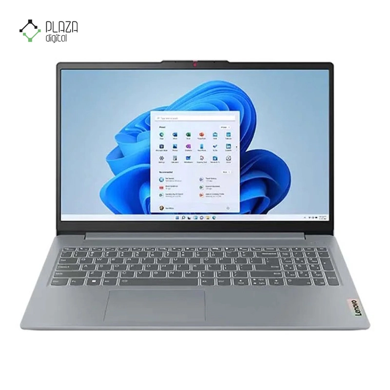 نمای رو به رو لپ تاپ لنوو 15.6 اینچی مدل IdeaPad Slim 3 R3 7320U 8GB 256GB SSD Radeon 610M پلازا دیجیتال