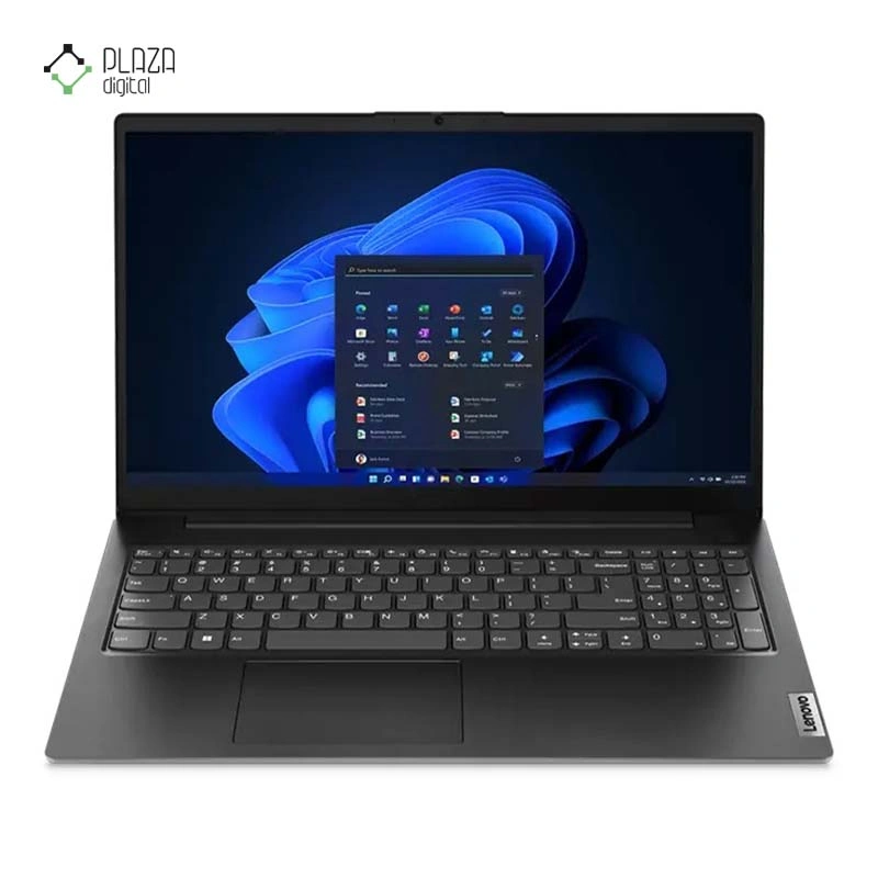 نمای رو به رو از لپ تاپ لنوو 15.6 اینچی مدل IdeaPad V15 Athlon 7120U 8GB 256GB SSD Radeon 610M پلازا دیجیتال