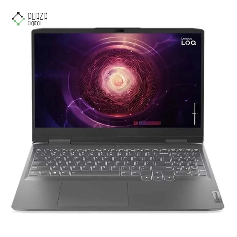 نمای جلو لپ تاپ لنوو 15.6 اینچی مدل LOQ R7 7840HS 16GB 512GB SSD RTX3050 پلازا دیجیتال