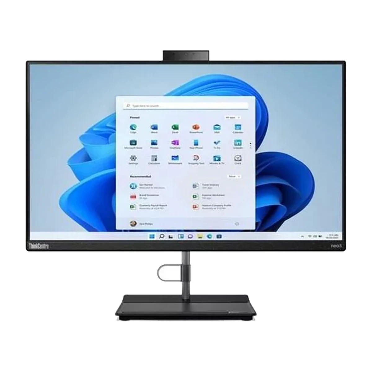 کامپیوتر All in One لنوو 24 اینچی مدل ThinkCenter NEO 30 I7 12450H 8GB 256GB UHD رنگ مشکی