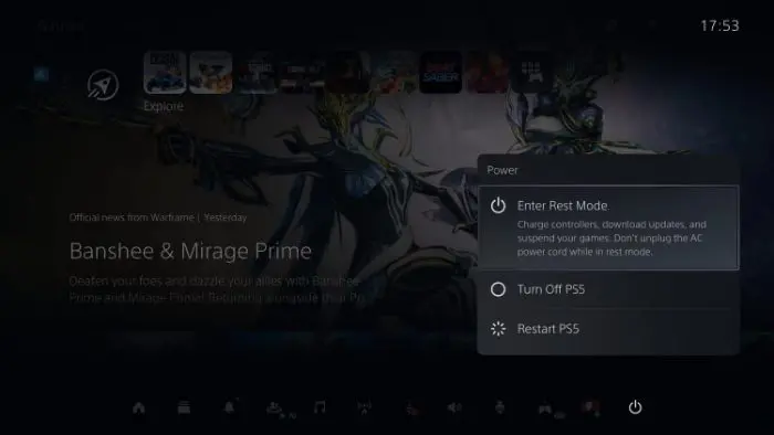 PS5 Power Menu 1 jpg