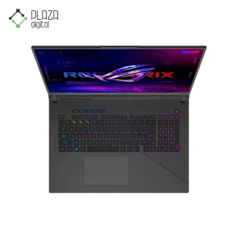 نمای کیبورد لپ تاپ گیمینگ 18 اینچی ایسوس ROG Strix G18 مدل G814JIR-A