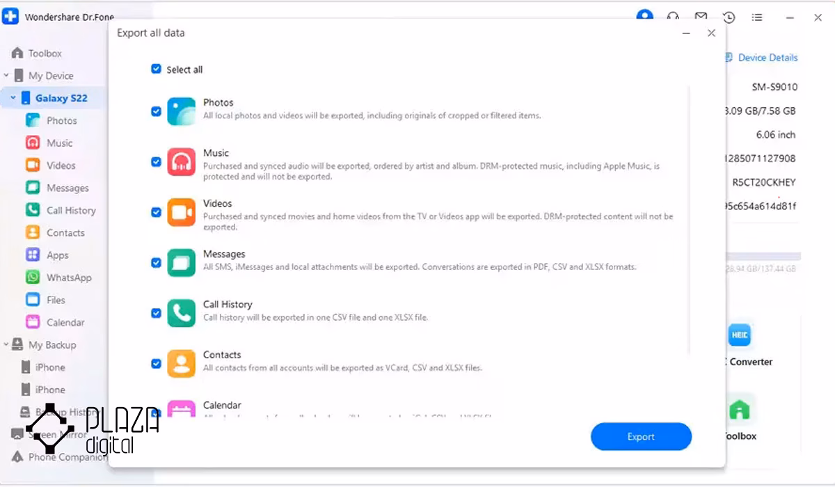 انتقال فایل از گوشی به لپ تاپ 21 نحوه انتقال فایل از گوشی به لپ تاپ با استفاده از برنامه Dr.Fone