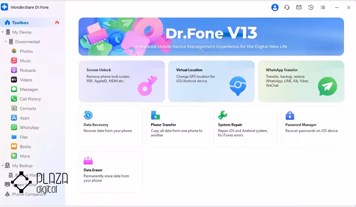 انتقال فایل از گوشی به لپ تاپ 18 نحوه انتقال فایل از گوشی به لپ تاپ با استفاده از برنامه Dr.Fone