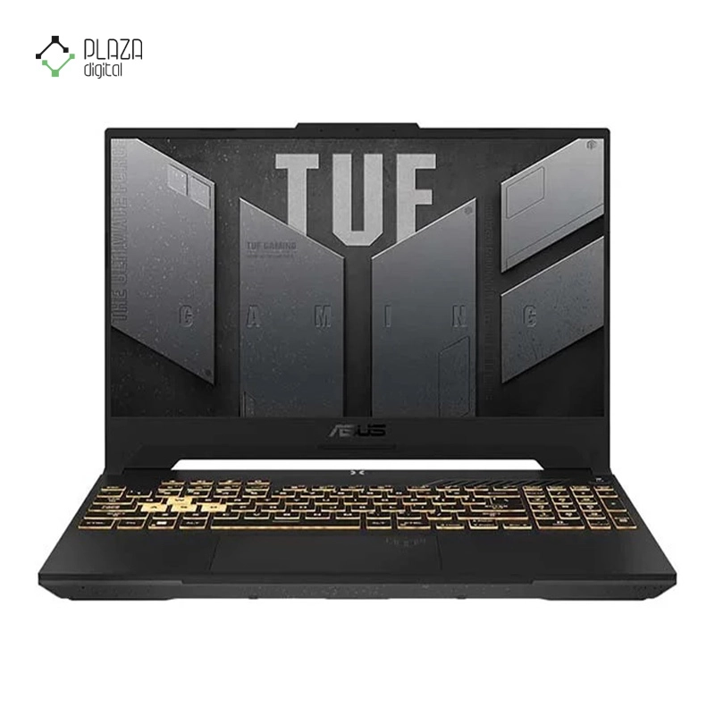 نمای جلو لپ تاپ ایسوس 15.6 اینچی مدل TUF Gaming F-15 FX507VU i7 13620H 16GB 512GB SSD RTX4050 پلازا دیجیتال