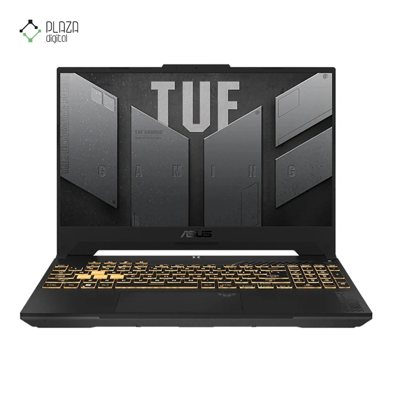 نمای جلو لپ تاپ ایسوس 17.3 اینچی مدل TUF Gaming F17 FX707VV i7 13620H 16GB 512GB SSD RTX4060 پلازا دیجیتال