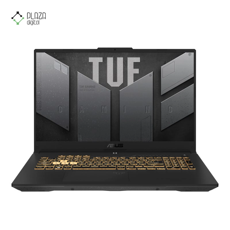 نمای جلو لپ تاپ ایسوس 17.3 اینچی مدل TUF Gaming F17 FX707ZC i5 12500H 16GB 512GB RTX3050 پلازا دیجیتال