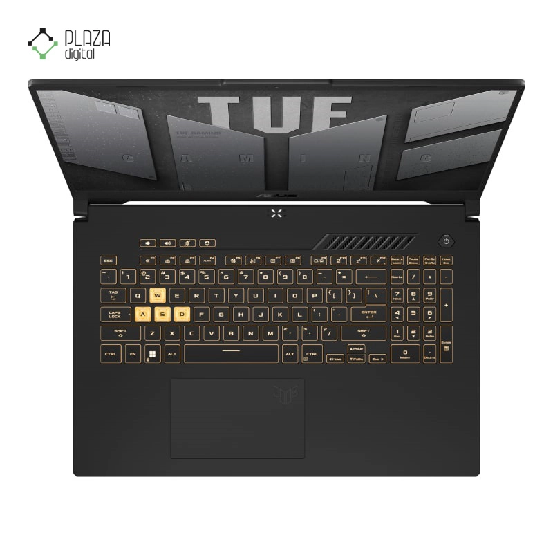 نمای کیبورد لپ تاپ ایسوس 17.3 اینچی مدل TUF Gaming F17 FX707ZC i5 12500H 16GB 512GB RTX3050 پلازا دیجیتال