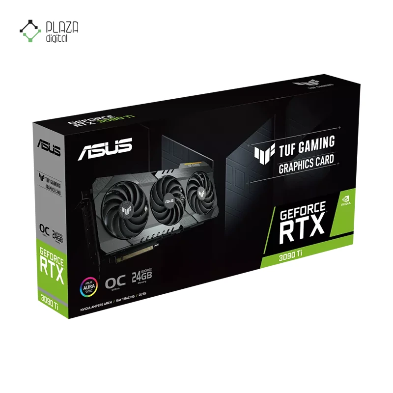 کارت گرافیک ایسوس مدل TUF Gaming GeForce RTX 3090 Ti OC Edition 24GB GDDR6X حافظه 24 گیگابایت پلازا دیجیتال