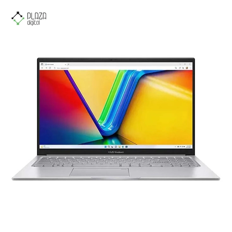 نمای جلو لپ تاپ ایسوس 15.6 اینچی مدل VivoBook 15 R1504VA i5 1335U 16GB 2TB SSD Intel HD پلازا دیجیتال