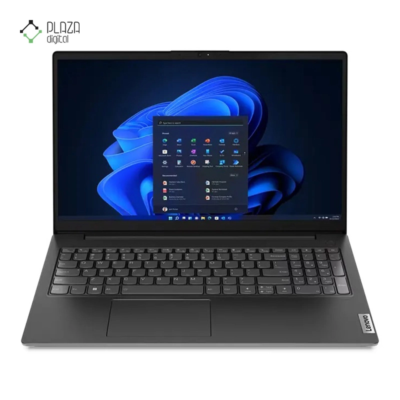 نمای رو به رو لپ تاپ لنوو 15.6 اینچی مدل IdeaPad V15 i3 1315U 12GB 256GB SSD Intel UHD پلازا دیجیتال