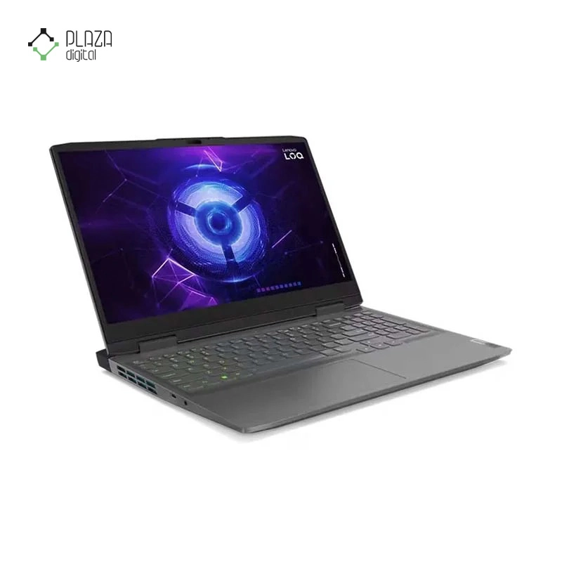 نمای سمت چپ لپ تاپ لنوو 15.6 اینچی مدل LOQ i5 13500H 16GB 512GB SSD RTX4050 پلازا دیجیتال