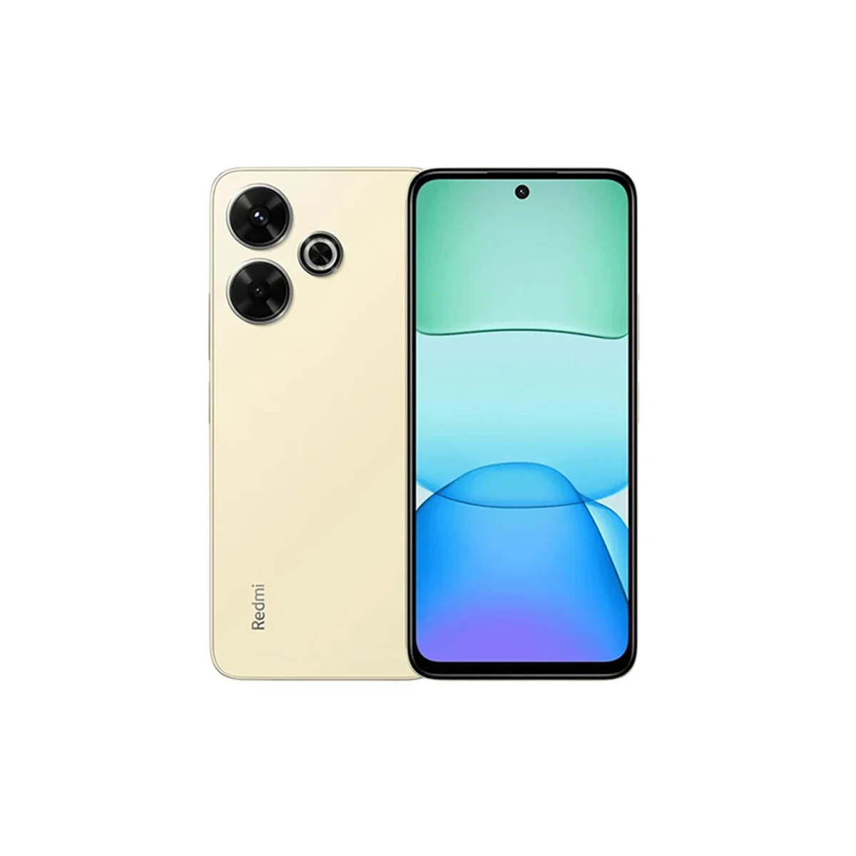 نمای کلی کرمی طلایی رنگ گوشی موبایل شیائومی مدل Redmi 13 دو سیم کارت ظرفیت 256GB رم 8GB - گلوبال پلازا دیجیتال