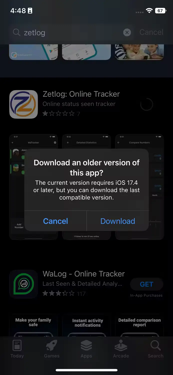 download older version of app prompt appearing jpg