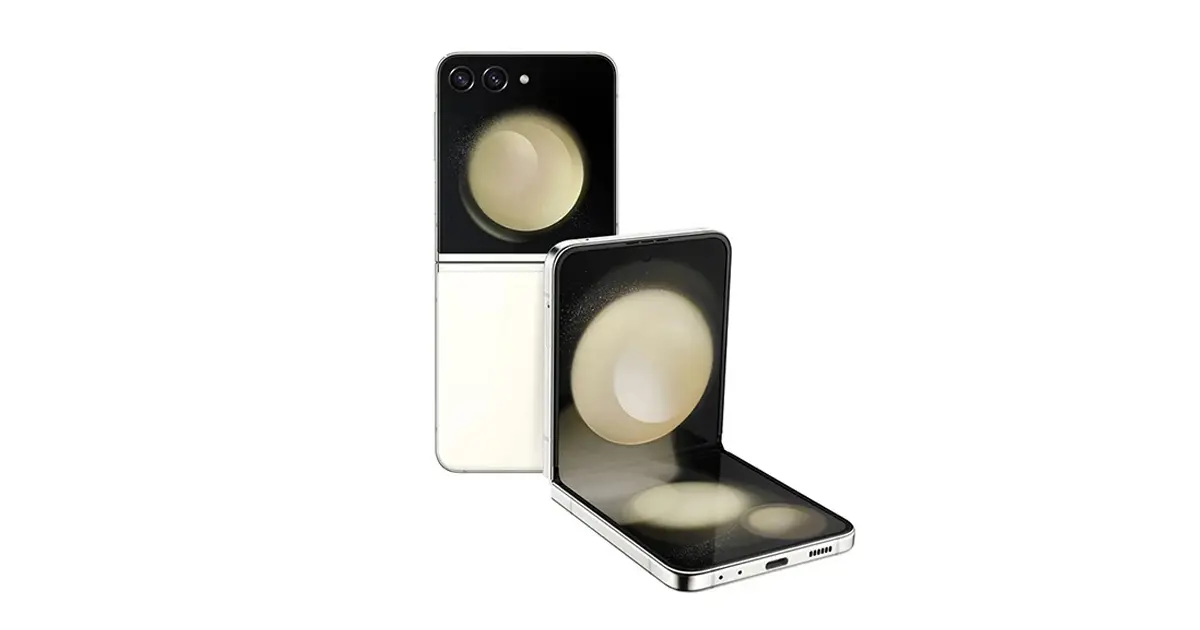 z flip 5 256gb 12gb galaxy samsung mobile cream view
