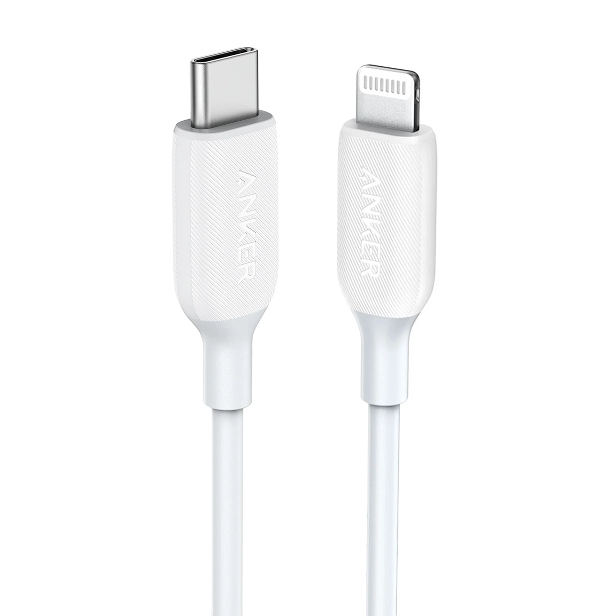 کابل تبدیل USB-C به لایتنینگ انکر 541 PowerLine III مدل A8832 طول 90 سانتی متر سفید پلازا دیجیتال