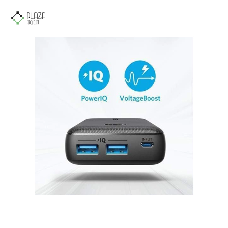 پاوربانک انکر PowerCore Select مدل A1223 ظرفیت 10000 میلی آمپر مشکی پلازا دیجیتال