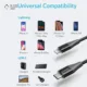 کابل تبدیل USB-C به لایتنینگ انکر PowerLine+ II مدل A8653 طول 180 سانتی متر مشکی پلازا دیجیتال