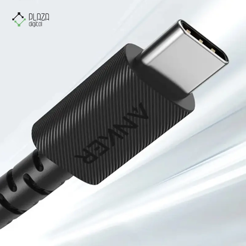 کابل تبدیل USB-C به USB-C انکر +PowerLine مدل A8032 طول 90 سانتی متر مشکی پلازا دیجیتال