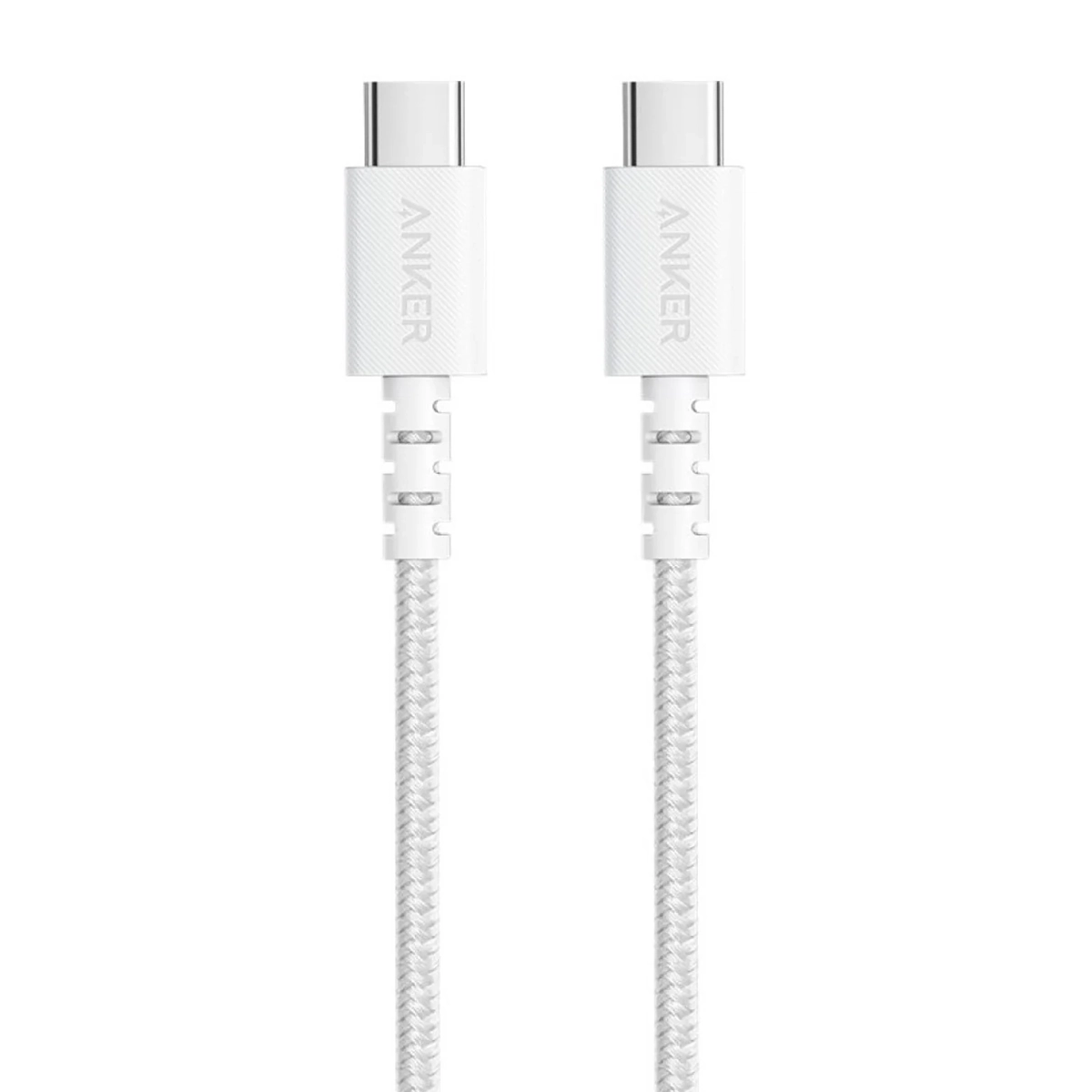 کابل تبدیل USB-C به USB-C انکر PowerLine+ مدل A8033 طول 180 سانتی متر سفید پلازا دیجیتال