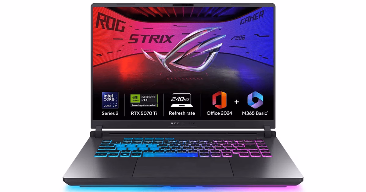 لپ تاپ گیمینگ ایسوس 16 اینچی مدل ROG Strix G16 G615LR Ultra 9 275HX RTX5070 Ti