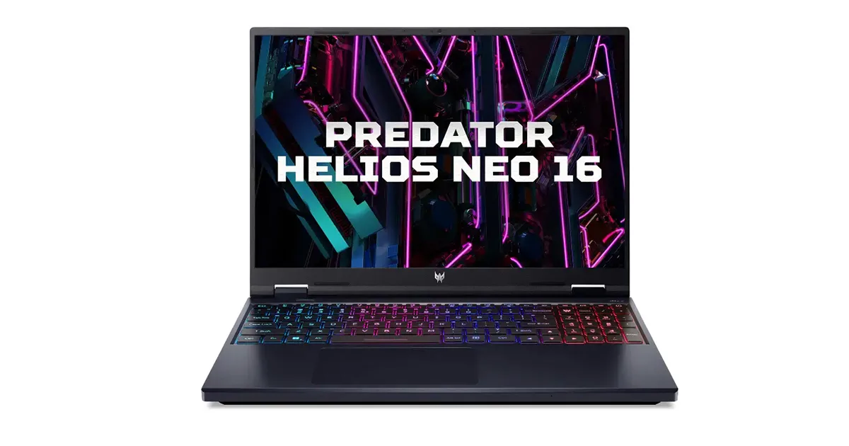 لپ تاپ ایسر 16 اینچی مدل Predator Helios Neo 16 PHN16-72-93NZ