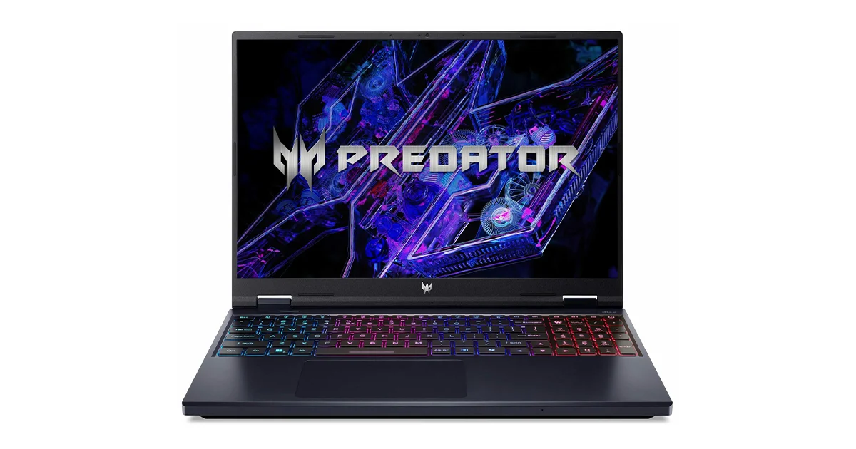 لپ تاپ ایسر 16 اینچی مدل Predator Helios Neo 16 PHN16-72-93NZ i9 14900HX 16GB 1TB SSD RTX4060